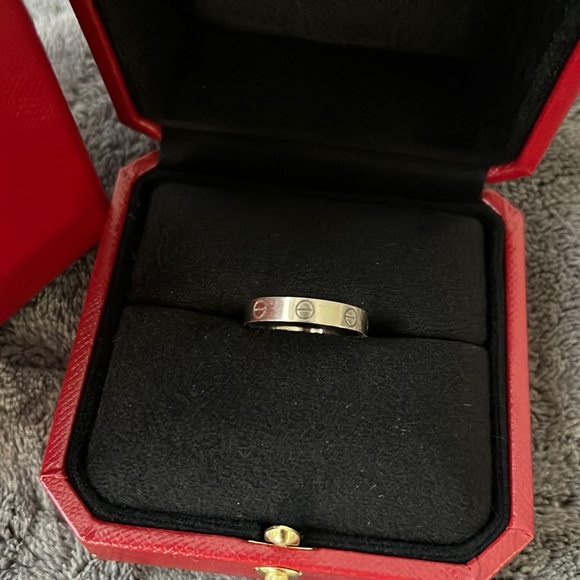 Cartier Love Ring- Wedding Band - White Gold - Picture 1 of 6